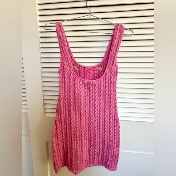 Zara Cable Knit Embroidered Mini Dress - Picture 3 of 6